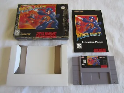 Mega Man 7 (SNES) Super Nintendo CIB Complete Box 1995 Capcom VII RARE • $899.95