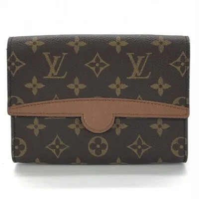 LOUIS VUITTON Waist Pouch Body Bag Belt Clutch Bag Arche Monogram Vintage Brown • $335