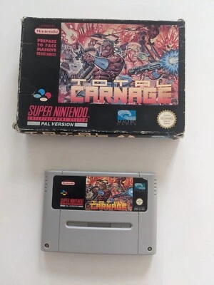 Total Carnage - SNES Super Nintendo PAL Boxed- Genuine Original • £35