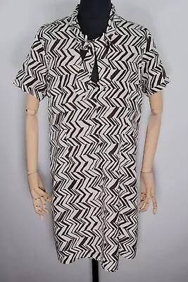 Marni For H&M Silk Geometric Print Women's Dress Size 38/8 • $65