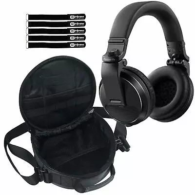 Pioneer DJ HDJ-X5 Professional Over-Ear Black DJ Headphones W Carry Case • $115.40