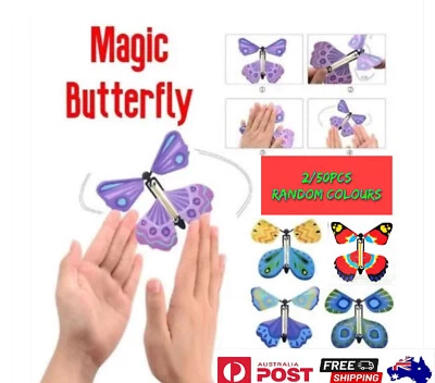$8.50 • Buy Magic Flying Butterfly Wind Up Toy Greeting Card Valentine Day Surprise 2/50 Pc