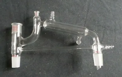 $99.99 • Buy LabGlass Glass 19/22 Claisen Vacuum Distillation Head Jacketed Condenser 7/12