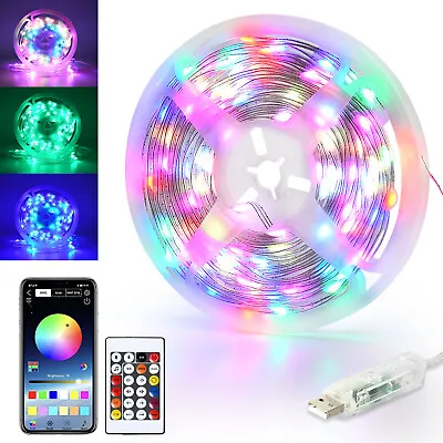 10M RGBIC Chasing Effect LED String Fairy Lights BT Music Dream Color USB 5V DIY • £14.39