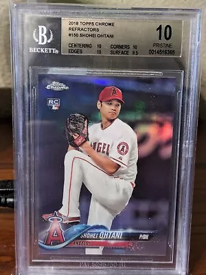 2018 Topps Chrome REFRACTOR RC Shohei Ohtani #150 BGS 10 - PRISTINE! • $1249.99