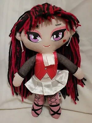 Monster High DRACULAURA 18  Vampire Plush Stuffed Doll Yarn Hair 2015 • $16.19