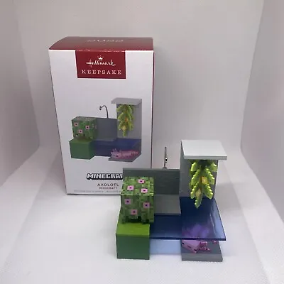 2022 Hallmark Keepsake Ornament  Minecraft  AXOLOTL  NIB  Free Shipping • $16.95