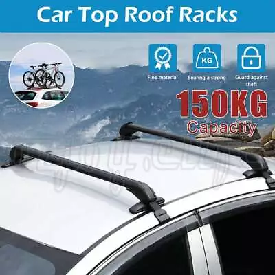 Universal Car Top Roof Racks Holder Carrier Cross Bar Aluminium Alloy Lock New • $56.99