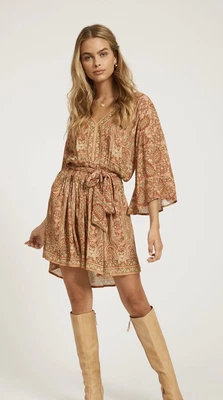 $110 • Buy ARNHEM Harley Peasant Dress Rust Sz 8 / Small