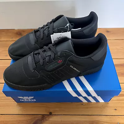 Adidas Yeezy Powerphase Trainers Size UK8.5 US9 EU42.5 Black Calabasas CG6420 • £89.99