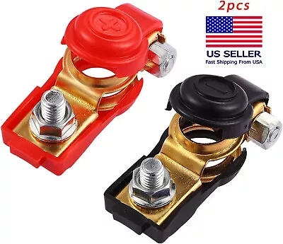 Negative & Positive Auto Battery Cable Terminal Top Post Connector For Cars New • $9.40