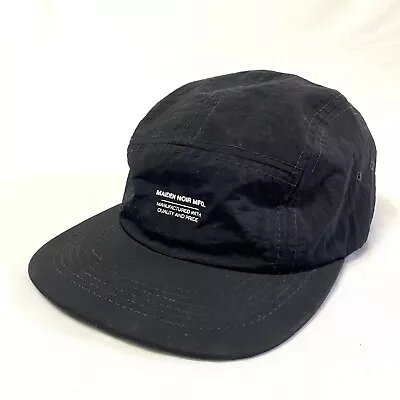 Maiden Noir 5 Panel Cap Hat Strapback Snapback Designer Made In USA Black • $49.97