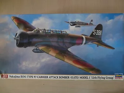 HASGAWA 1/48 Ref 07328 Nakajima B5N1 Carrier Attack Bomber Model Airplane   Kate • $63.83