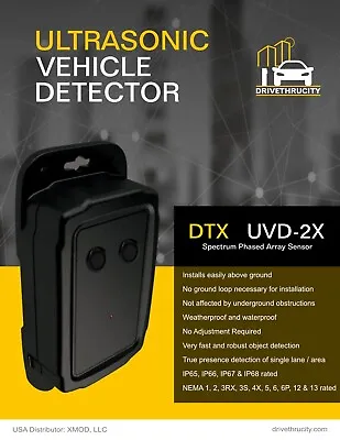 $245 • Buy DRIVE THRU Ultrasonic Vehicle Detector Car Sensor Loop For Headset HME 3M G5 PAR