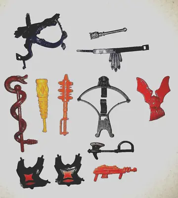 He-man Masters Of The Universe Vintage Mattel Parts Weapons Lot Skeletor Armor • $69.99