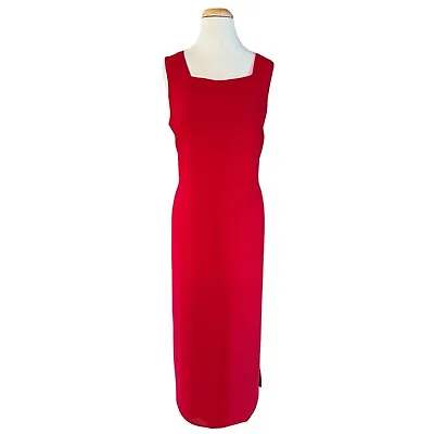 M.H.M. MELISSA HARPER Women’s Red Maxi Dress Sz 16 • $29