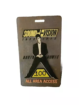 David Bowie Sound And Vision Tour 1990 All Access Backstage Pass Laminate  • £30