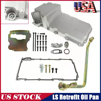 LS Swap Aluminum Oil Pan Retrofit Kit Low Profile For LS1 LS2 LS3 4.8L 5.3 6.0 • $115.89