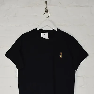 ODB X Charlie Brown Smoke Embroidered Black Tee T-Shirt By Actual Fact • £19.99