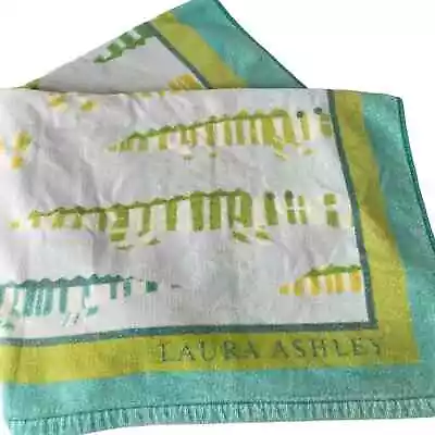 Laura Ashley Alligator Crocodile 100% Cotton Beach Towel 32 X 57 • £14.46