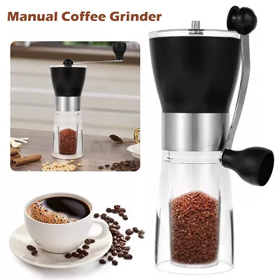 Manual Coffee Grinder With Ceramic Burrs Hand Coffee Mill Portable Coffee CaMxb • $21.42