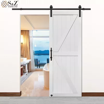 S&Z TOPHAND® 24-54in X 84in MDF Barn Door Water-Proof  Single Or With Hardware • $189.95