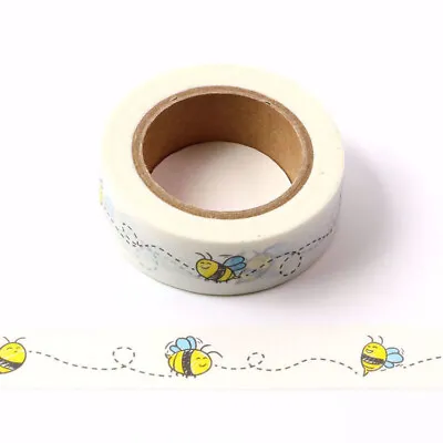 £3.30 • Buy Happy Bee Washi Tape Honey Spring Decorative Paper Masking Bujo Scrapbooking
