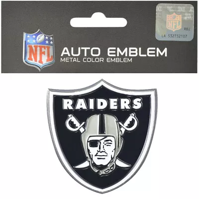 New NFL Oakland Raiders Car Truck Automotive Heavy Duty Metal Emblem Decal • $7.68
