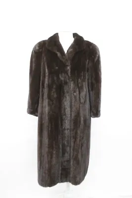 Excellent Canadian Dark Ranch Mink Fur Coat Jacket Women Woman Size 2-4 Petite • $275