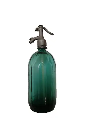 1950s Vintage Romanian Soda Siphon Seltzer Bottle Retro Aluminium Top Industrial • $91.69