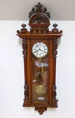 Large Vienna Regulator GUSTAV BECKER 2 Weights Wall Clock 137 Cm • £822.55