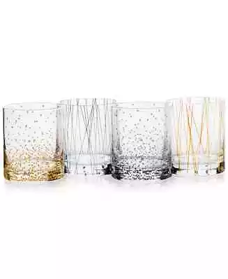 Mikasa Cheers Party Double Old Fashioned Glasses Set Of 4 • $34.99