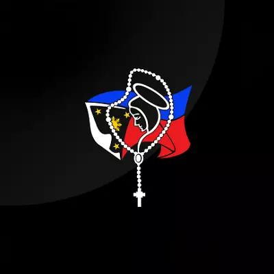 $5.50 • Buy Philippine Flag Catholic Rosary Beads 6.5 H Mother Mary Vinyl Car Decal Sticker