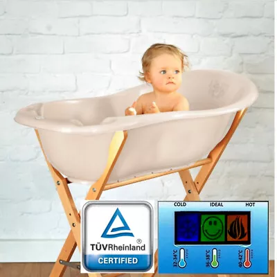 Large Baby Bath 102cm For Newborn Toddler 0-3 Years Certified With Thermomether • £19.99