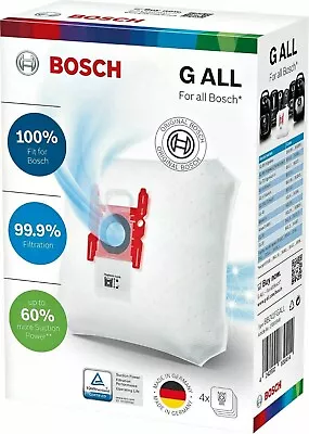 Bosch Vacuum Cleaner Bag Type G ALL BBZ41FGALL Bags X 4 • £14