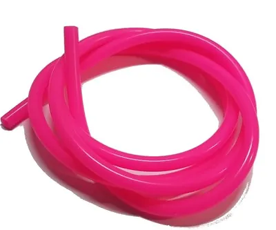 Fluorescent Solid Pink Silicone RC Nitro Glow Fuel Line Tube Pipe 1 Meter 1/10 • $11.49