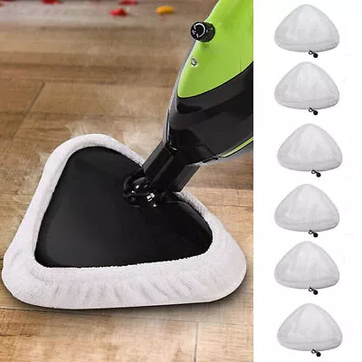 6Pcs/Set H2O Steam Mop Cleaner Pads Replacement Micro Fibre Clothes Washable . • $22.09