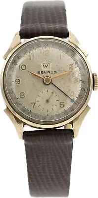 30mm Benrus Date Pointer Men's Mechanical Wristwatch CE 13 Swiss 10k RGP • $175