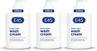 3 X E45 Dermatological Emollient Wash Cream 250 Ml • $36.39