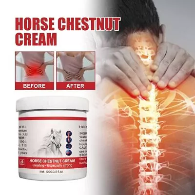 Horse Chestnut Cream Joint Muscle Paint Relief Herbal Massage Reduce Pain 100g • £7.85