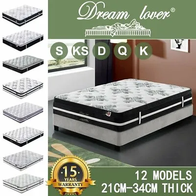 $299 • Buy Dream Lover Mattress Queen Double King Single Bed Memory Foam Pocket Spring