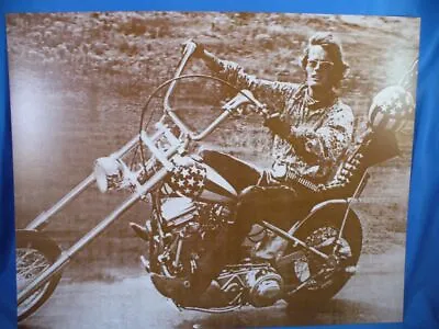 Easy Rider Peter Fonda Captain America Sepia Print  Poster Motorcycle Chopper • $16.99