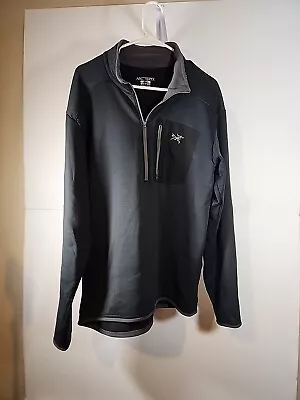 Arc'teryx Half Zip Black Men’s Size M Pre-owned Free Shipping • $49.99