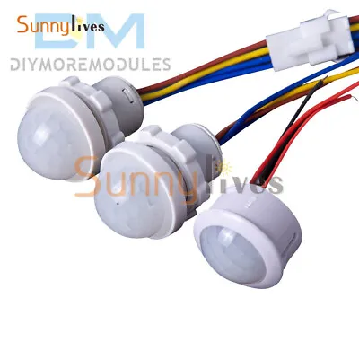 DC/AC Outdoor LED Security PIR Infrared Motion Sensor Detector Switch Wall Light • $7.55