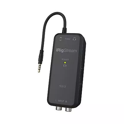 IK Multimedia IRig Stream SOLO Audio Interface For IOS & Android Devices IPh... • $75.35