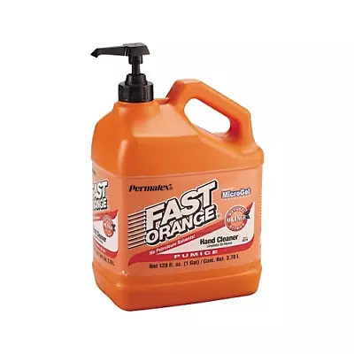 Permatex Fast Orange® Pumice Lotion Hand Cleaner Citrus Bottle W/Pump 1 Gal • $149.50