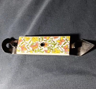 Vintage Floral Butterfly Magnetic Can Opener MCM Rare Retro Kitchen Cottagecore • $5