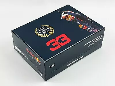 Red Bull F1 RB16B Max Verstappen Belgium SPA 2021 World Champion 1:43 MINICHAMPS • $149