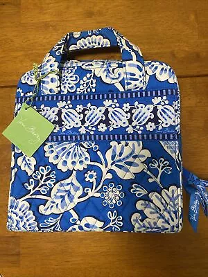 Vera Bradley Blue Lagoon Zippered Tech Organizer Toiletry Bag • $15.99