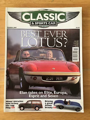 £1.12 • Buy Classic And Sportscar Magazine March 1997 (182) Lotus Elite Europa Esprit Minor